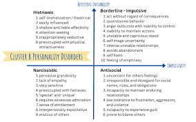 Image result for Cluster B Personality Disorder