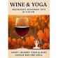 November Wine and Yoga event image