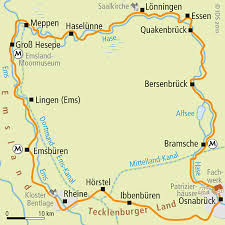 Hase Ems Radweg Karte Rundtour Karte Velociped
