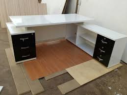 In this post, we are sharing unique black and white home offices ideas for your own inspiration and 38 of creative. Black And White Modern L Shape Office Desk Dipak Steel Furniture Id 19939269097