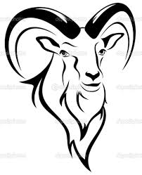 Black And White Goat Vector Depositphotos 19005793 Mountain Ram Jpg 832 1023 Sheep Silhouette Goats Mountain Goat