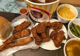 Ahh fried chicken strips take us right back to our childhood. Signature Dish The Standout At Woody S Just Chicken The Blade