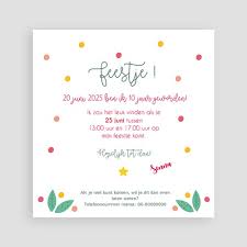 Kind Uitnodigingen Verjaardag Floral Tropical Eerste Proefdruk Gratis Zokaartjes