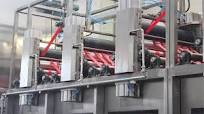 Elastic tapes continuous dyeing and finishing machine tape production line