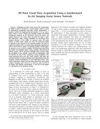 Wird sie sein küsschen erwidern? Pdf 3d Point Cloud Data Acquisition Using A Synchronized In Air Imaging Sonar Sensor Network