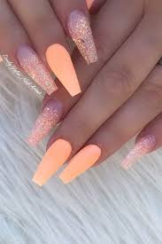Coffin nail designs are also called as the dancer's nails, have a precise shape and are very popular among women who prefer longer nails. 43 Of The Best Orange Nail Art Ideas And Designs Page 2 Of 4 Stayglam Orange Nail Art Orange Nail Designs Orange Nails
