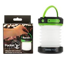 Pocket Solar Light Rechargeable Camping Lantern Portable Charger