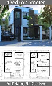 35 Lovely Small Home Design Ideas With Two Floor That Have Minimalist Architecture In 2020 House Projects Architecture Modern House Plans House Designs Exterior