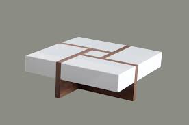The combination of these two materials sets an interesting appeal. Modrest Makai Modern White Walnut Square Coffee Table By Vig Furniture