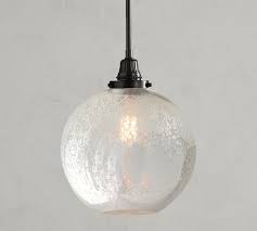 Custom Mercury Glass Globe Pole Pendant Pottery Barn