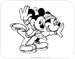 Mickey mouse is a cartoon character who has become an icon for the walt disney company. Mickey And Minnie Ice Skating In 2021 Coloring Pages Minnie Mickey