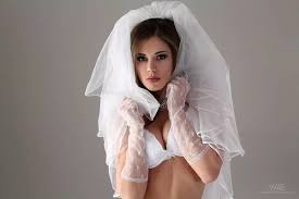 In a wedding dress — Little Caprice