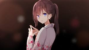 Aesthetic cartoon pfp brown hair blue eyes. Anime Girl With Brown Hair Wallpapers Wallpaper Cave