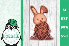 Download Layered Easter Bunny 3d Mandala Svg Free Layered Svg Files