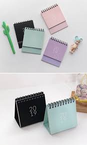 2021 Mini Calendar 4colors Desk Calendar Simple Calendar Etsy Diy Desk Calendar Mini Calendars Desk Calendar Simple