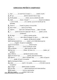 Preterito O Imperfecto Worksheet Answers Ejercicios Indefinido Preteritoejercicios Preterito Spanish Worksheets Spanish Exercises Spanish Classroom Activities