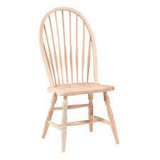 International Concepts Unfinished Wood Spindle Back Windsor Dining Chair 1c 969 The Home Depot Unfinished Dining Chairs Dining Chairs For Sale Side Chairs