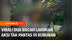 Viral! Dua Bocah Berbuat Aksi yang Tak Pantas di Kuburan Kawasan Makassar |  Liputan 6