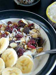 Creamy Homemade Granola Coconut Yogurt Bowl Homemade Granola With Oats Almonds Cranberries Coconut And Chia Yogurt And Granola Yogurt Bowl Homemade Granola