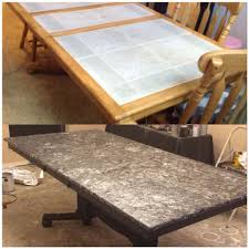 Tile Top Table Makeover With Paint Tile Top Tables Table Table Makeover