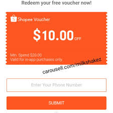 Get 100 pesos off when you use this code: Free 10 From Shopee Promo Code Voucher Entertainment Gift Cards Vouchers On Carousell