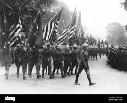 World war victory march through hi-res ...