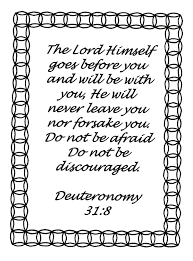 Check out these printable bible verse coloring the internet is full of all kinds of coloring sheets. Deuteronomy 316 Coloring Pages Printable 2019 Coloring Printable B108 Plaster