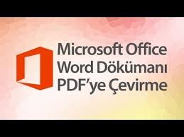 Word Dokumani Pdf Ye Cevirme Nasil Yapilir Youtube