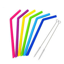 Portable reusable straws have recently received considerable attention for their convenience. 6x Silicone Reusable Extra Long Wide Straws Bubble Tea Smoothies 2 Brushes Kitchen Dining Bar Other Kitchen Tools Gadgets