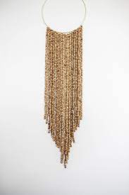 Diy Beaded Wall Hanging Wood Beads Diy Wall Hanging Diy Diy Crafts For Home Decor