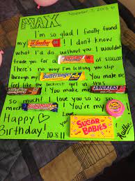 Look no further for brilliant 1st birthday gift ideas for boys— gifts.com has everything from fluffy plushies to wooden toys to bring a smile to the little guy on your list. Pin By Kaitlin Davis On My Posts Candy Birthday Cards Birthday Gifts For Boyfriend Candy Poster