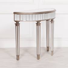 Find antique hall table from a vast selection of tables. Venetian Hall Demilune Mirrored Silver Console Table