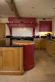 large oak and painted kitchen