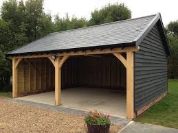 Timber Garage Cartlodge Carport Modern Garagen Makeover Garagenbau