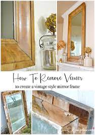 It can be tricky to remove a frame, especially if it was glu. How To Remove Veneer From Wood H2obungalow