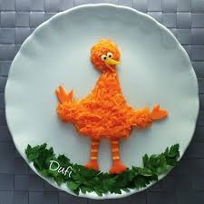 Big Bird Food Art By Dufi77 Yemek Sanati Meyve Yemek