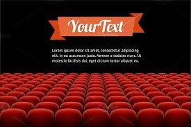 Vector Red Cinema Theatre Seats Theater Seating Cinema Theatre