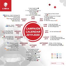 Kalendar islam 2021 terdiri daripada 12 bulan yang menyerupai kalendar gregori. Cimsa On Twitter Cimsa Campaign Calendar 2019 2020 As One Of Cimsa S Activities Which Is Conducted Annually We Do Hope This Year S Campaigns Would Bring The Best Out Of Its Aim To Raise