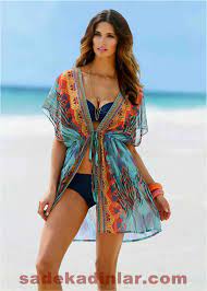 2019 Plaj Kiyafetleri Sahil Icin Sik Elbiseler Belden Baglamali Transparan Plaj Elbisesi Pareo 2019 Baglamali Belden Beachwear Fashion Beachwear Fashion