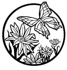 All of these pictures are printable for free. Coloring Pages Flowers Butterflies Coloring Home