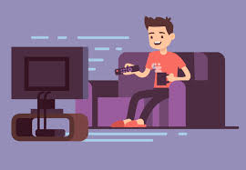 Image result for watching tv character
