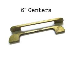 Pair Of Large Vintage Mcm Drawer Pulls 6 Centers Etsy Drawer Pulls Modern Drawer Pulls Vintage