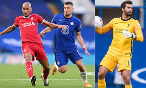 Here is the fifa @fifpro men's #world11 2020: He Was A Monster Liverpool No 1 Alisson Hails Makeshift Centre Back Fabinho After Chelsea Display Daily Mail Online