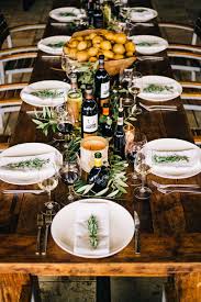 Thanksgiving Table Set With A Big Bowl Of Gourds At Round Pond Estate Winery In Napa With T Dinner Table Setting Thanksgiving Table Dinner Party Table Settings