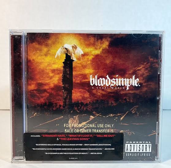 A Cruel World by Bloodsimple (CD, 2005) Promotional Copy 93624900221| eBay