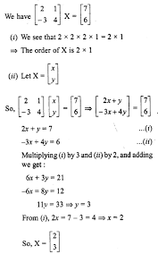 Selina Concise Mathematics Class 10 Icse Solutions Chapter 9 Matrices Ex 9d Learn Insta Https Www Learninsta Com Selina Mathematics Online Math Solutions