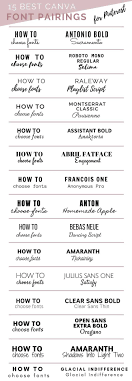 15 Best Canva Font Pairings For Pinterest Bmsocialside Font Pairing Font Combinations Business Fonts