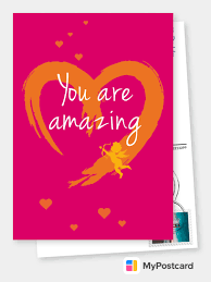 Where can i find you are awesome illustrations? You Are Amazing Love Cards Quotes Send Real Postcards Online