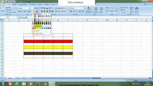 Horizontal scroll bar, perintah untuk menggeser layar ke kiri atau ke kanan. Cara Mewarnai Tabel Kolom Di Microsoft Excel Youtube