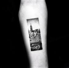 You can print it on high quality glossy paper with your home printer. 70 City Skyline Tattoo Designs For Men Downtown Ink Ideas